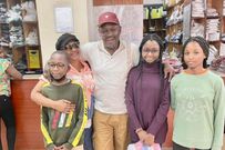 Otiende Amollo & his family