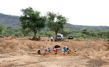 A team of palaeontologist and archaeologist during the excursion in Baringo