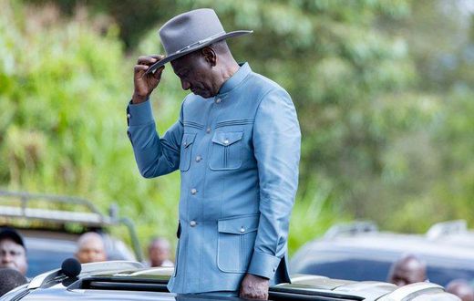 File image of President William Ruto during a visit to Mount Kenya region in August 2023