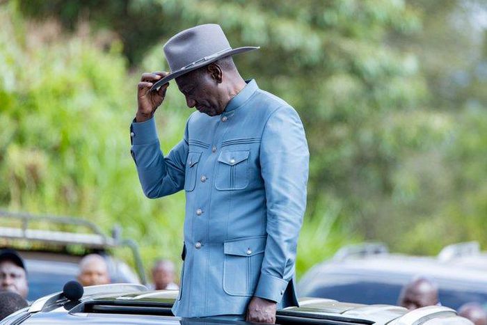 File image of President William Ruto during a visit to Mount Kenya region in August 2023