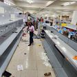 A looted supermarket in Nairobi