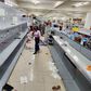 A looted supermarket in Nairobi