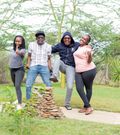 From left: Judy Nyawira, Njugush, Abel Mutua and Celestine Wakavinye.