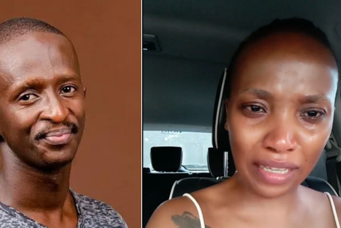 A collage of Njugush and Mwende Frey