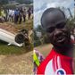 A collage image of Mulamwah and the vehicle at the scene of the accident