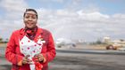 Long-serving KQ staffer Alice Waweru receives unforgettable water cannon salute