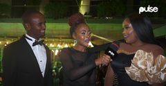 Kabi and Milly answer questions from Pulse Kenya presenter Muthoni Irungu during the launch of the Medigah London Hair app at the Social House, Nairobi on August 24, 2023