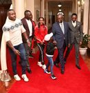 Deputy President Rigathi Gachagua with Faith Kipyegon and Ferdinand Omanyala at State House on June 13, 2023