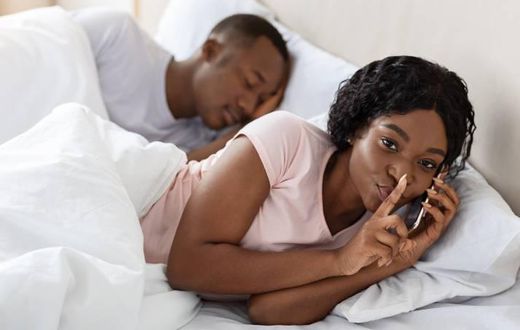 Couple in bed