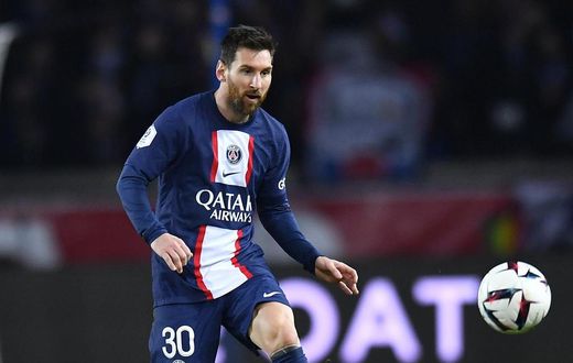 Lionel Messi in action for PSG
