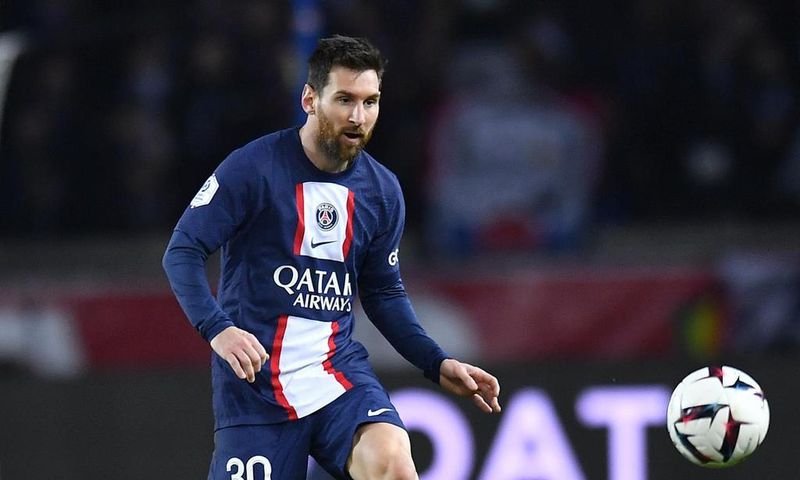 Lionel Messi in action for PSG