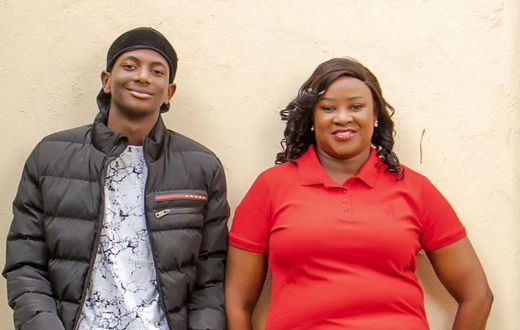Kanze Dena and her son Amani