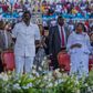 President William Ruto and First Lady Rachel Ruto at the Benny Hinn crusade in Nyayo Stadium, Nairobi