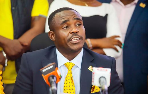 UDA Sec Gen Cleophas Malala addressing the media during a past briefing