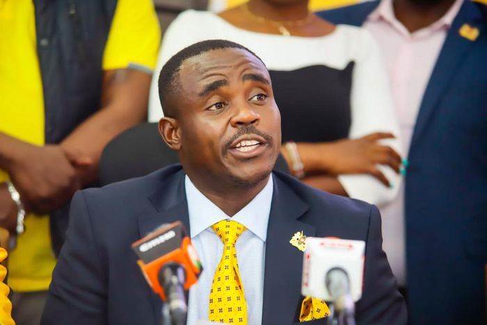 UDA Sec Gen Cleophas Malala addressing the media during a past briefing