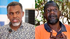 A collage of Director of Public Prosecutions Noordin Haji and Pastor Paul Mackenzie
