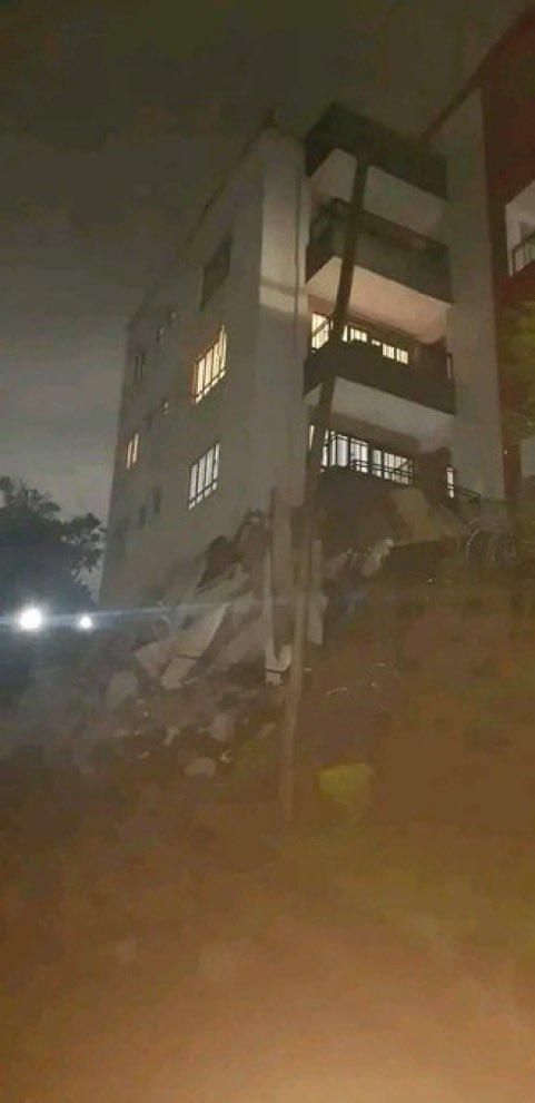 A five-storey building known as Espsom Apartments located along Naivasha Road in Uthiru has tragically collapsed.