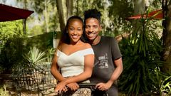 Eric Omondi his girlfriend Lynne and their daughter Kyla