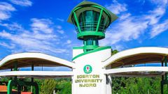 Egerton University main gate.