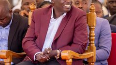 Deputy President Rigathi Gachagua at ACK Kapsabet Diocese during a Church Service on Sunday October 8, 2023