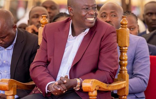 Deputy President Rigathi Gachagua at ACK Kapsabet Diocese during a Church Service on Sunday October 8, 2023