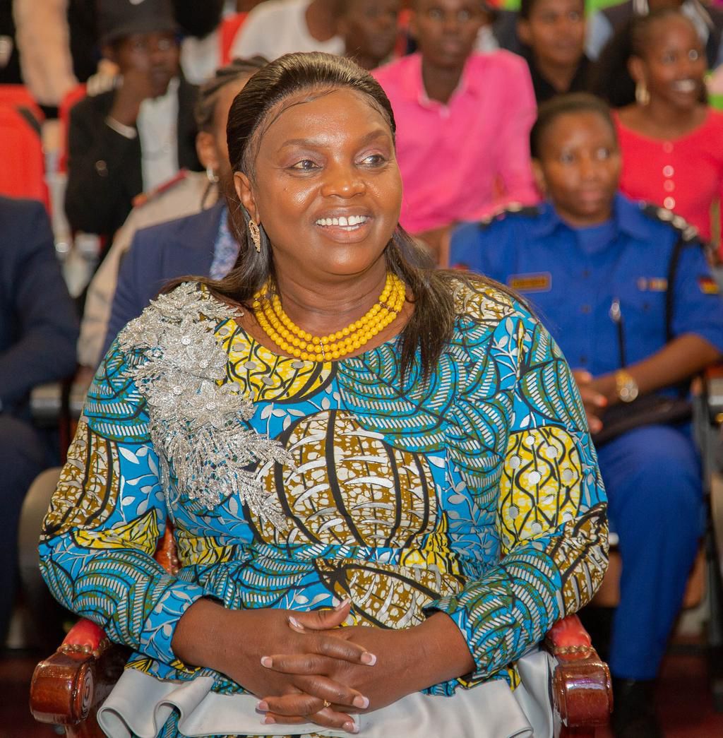Pastor Dorcas Gachagua speaks at Mount Kenya University on June 2, 2023