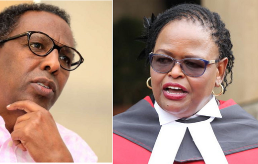 A collage of Senior Counsel Ahmednasir Abdullahi and Chief Justice & Supreme Court President  Martha Koome
