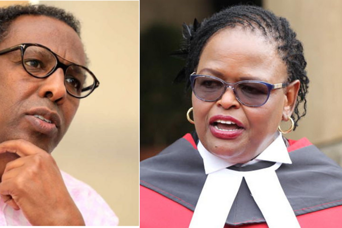 A collage of Senior Counsel Ahmednasir Abdullahi and Chief Justice & Supreme Court President  Martha Koome