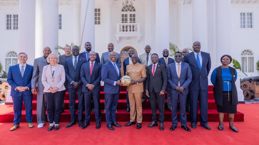 President William Ruto meets with NBA officials at State House, Nairobi on November 29, 2023