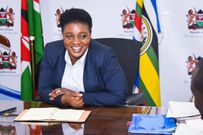 Health CS Susan Nakhumicha during a meeting in her office at Afya House