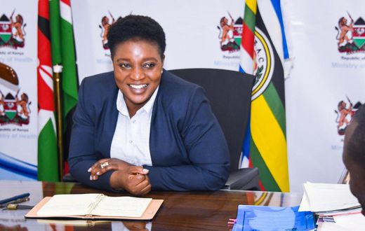 Health CS Susan Nakhumicha during a meeting in her office at Afya House