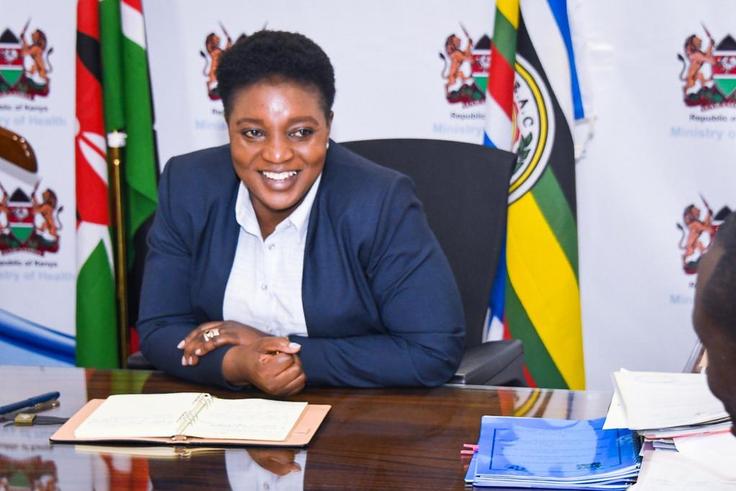 Health CS Susan Nakhumicha during a meeting in her office at Afya House
