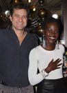 Joshua Jackson and Lupita Nyong'o pose backstage at the new revival of the play "Children of a Lesser God" in April 2018. BRUCE GLIKAS/BRUCE GLIKAS/FILMMAGIC