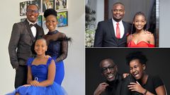Abel Mutua & daughter Mumbua, Kennedy Rapudo & his daughter, Robert Burale & daughter