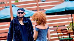 Colonel Mustafa and his ex-girlfriend Noti Flow during happier times