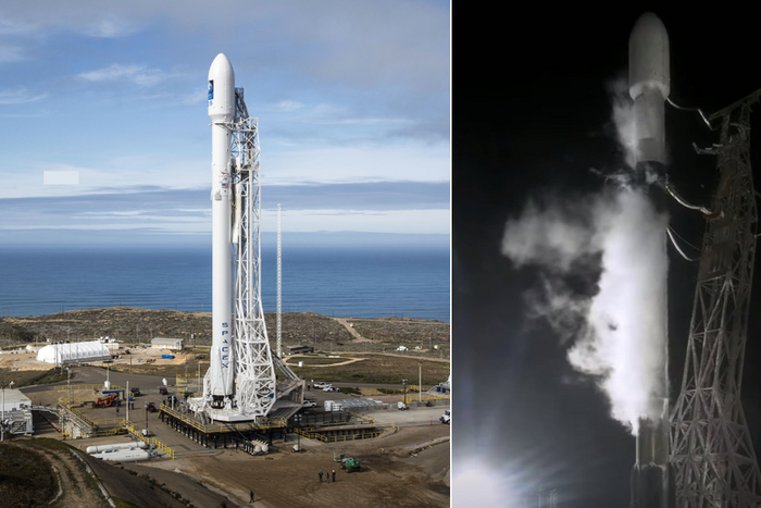Space X's Falcon 9 launch vehicle carrying Kenya's Taifa-1 Satellite