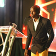 Kenya's Comedian of the Year Award winner Crazy Kennar giving his speech at the just concluded Pulse Influencer Awards
