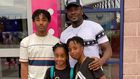 Asamoah Gyan and his three children