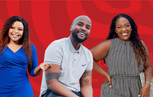 A collage of Size 8, Nick Mutuma and Murugi Munyi