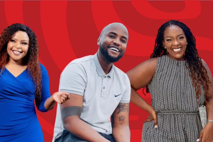 A collage of Size 8, Nick Mutuma and Murugi Munyi