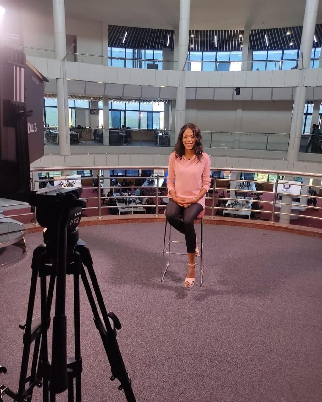KTN's Laura Mbatha at Standard Media Group