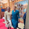 Nominated Senator Karen Nyamu with Meru Governor Kawira Mwangaza in the Senate