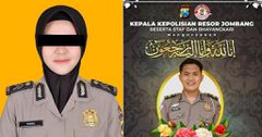 Police officer burns husband to death over gambling dispute (Photo source: @liputannetindo/X and @undercover_net7/X)