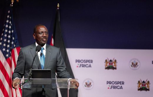 President William Ruto addressing business executives in Atlanta U.S.