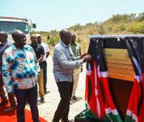 President William Ruto during the ground-breaking ceremony of the Taifa Gas Special Economic Zone Limited in Mombasa County