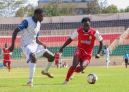 Elvis Rupia gets the ball past Bidco United defender