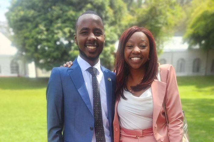 Charlene Ruto with Nathan Kiplangat at State House