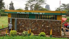 A public toilet in Nairobi