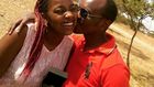A past photo of Jackie Matubia with her ex-husband Kennedy Njogu
