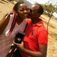 A past photo of Jackie Matubia with her ex-husband Kennedy Njogu